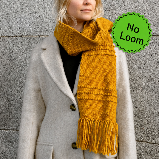 Fluffy Scarf Weaving Kit - Supplies only with Pattern (no loom) - Yummy version