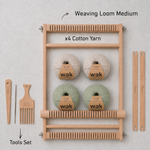 Mocha towels (x2) Kit - Medium loom with Cotton Yarn