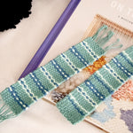 Floral Bookmark (x10) Weaving Kit - Supplies and Small WAK loom with Pattern