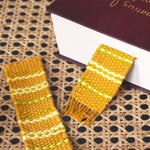 Floral Bookmark (x10) Weaving Kit - Supplies and Small WAK loom with Pattern