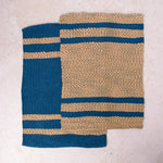 Mocha towels (x2) Weaving Kit - Supplies and Medium loom with Pattern