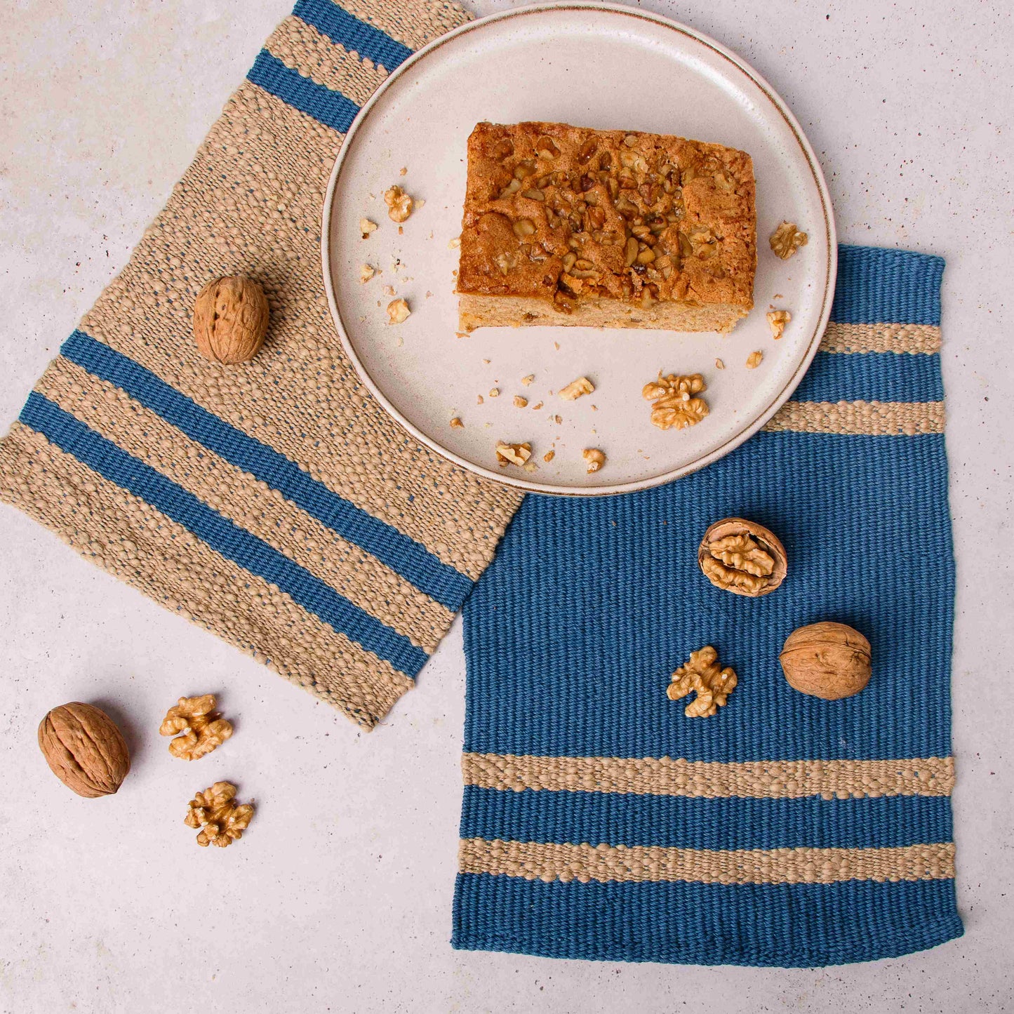 Mocha towels (x2) Weaving Kit - Supplies and Medium loom with Pattern