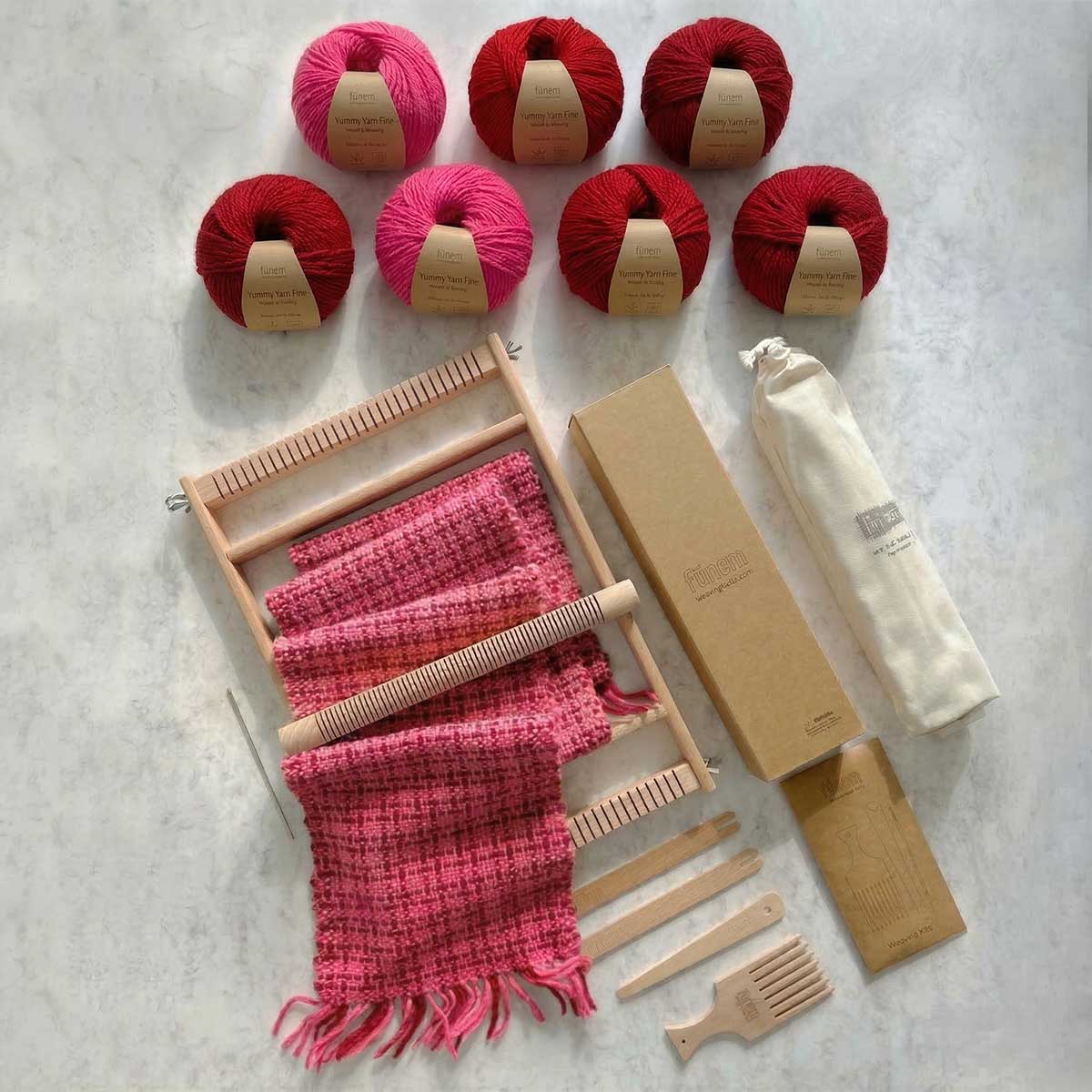 2 Kits Bundle | Icicle Scarf + Bliss Snood Weaving Kits - Supplies