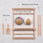 Stitch Sampler Coasters Weaving Kit - Supplies and Small loom with Pattern