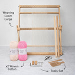 Dishcloth (x2) Kit - Large WAK loom with Woven Yarn