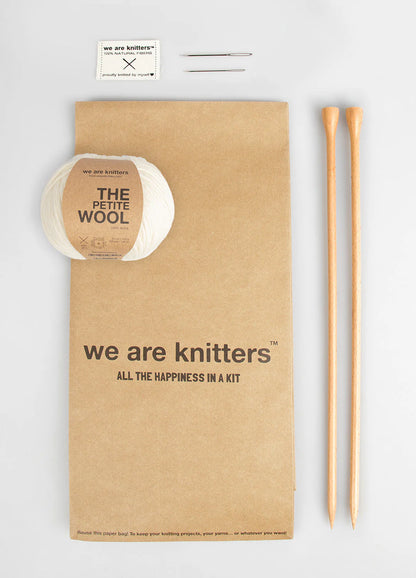 We Are Knitters Knitting Kit - Ribe Scarf in Natural