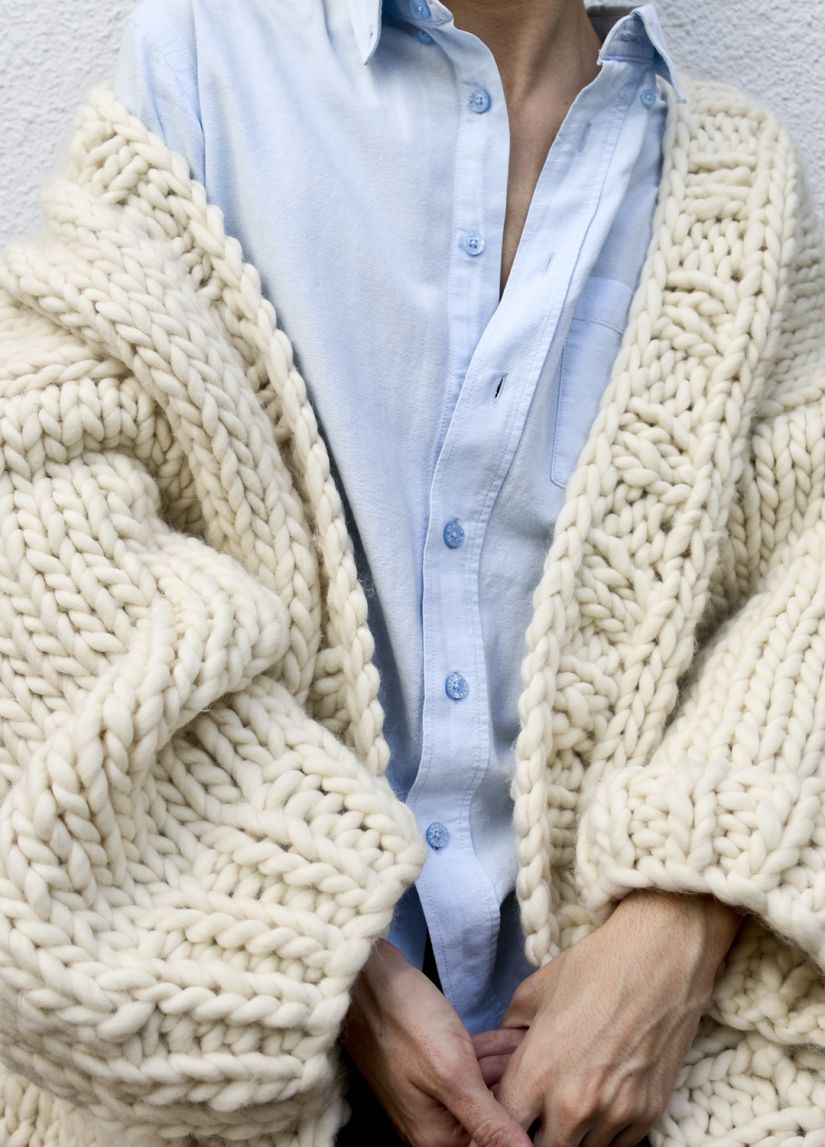 We Are Knitters Knitting Kit - Simone Cardigan in Natural