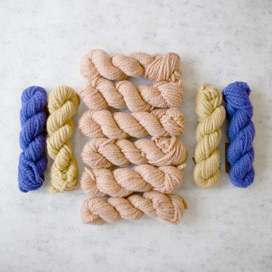 "Love The Wool" Wall Hanging Weaving Kit - Supplies only with Pattern (no loom) - x Scoutwoven