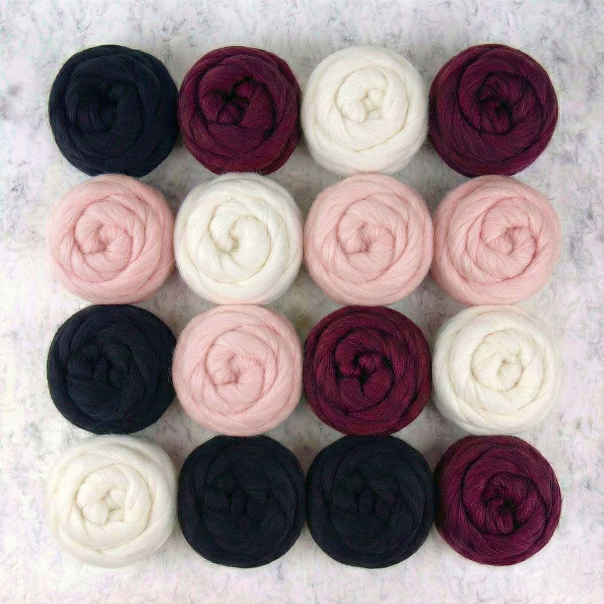 16er-Pack Merinowolle Roving