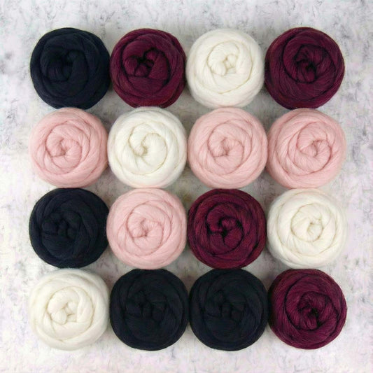 16er-Pack Merinowolle Roving