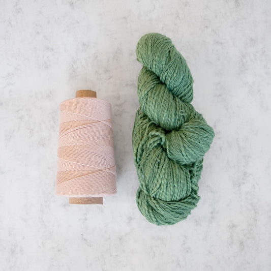 Mocha Towels (x2) Weaving Kit - Supplies only with Pattern (no loom)