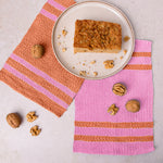 Mocha towels (x2) Weaving Kit - Supplies and Medium loom with Pattern