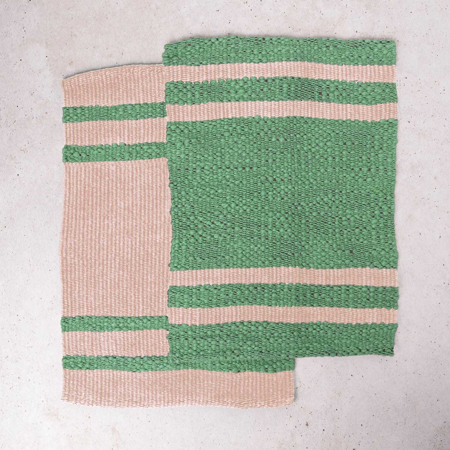 Mocha towels (x2) Weaving Kit - Supplies and Medium loom with Pattern