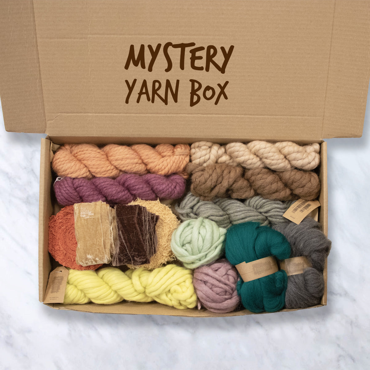 ❓🎁 Mystery Yarn Box – A Surprise Selection of Fibers