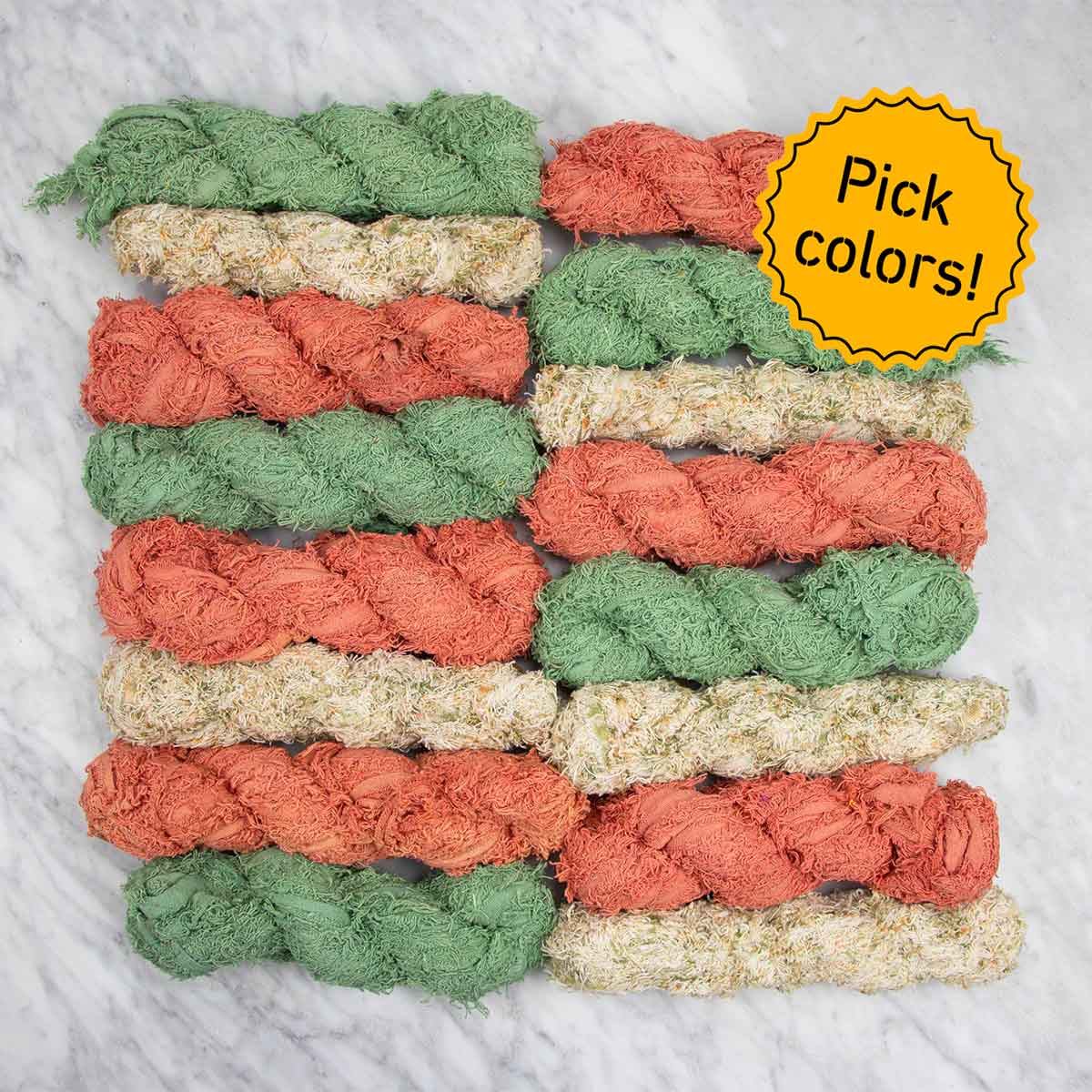 Paquet de 11 Rubans en Coton Pour les Frisottis