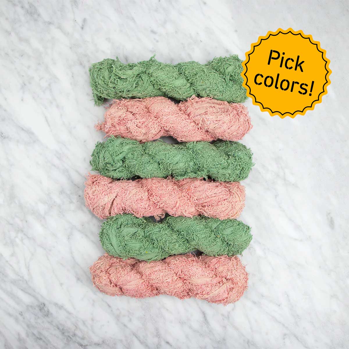 Paquet de 6  Rubans en Coton Pour les Frisottis