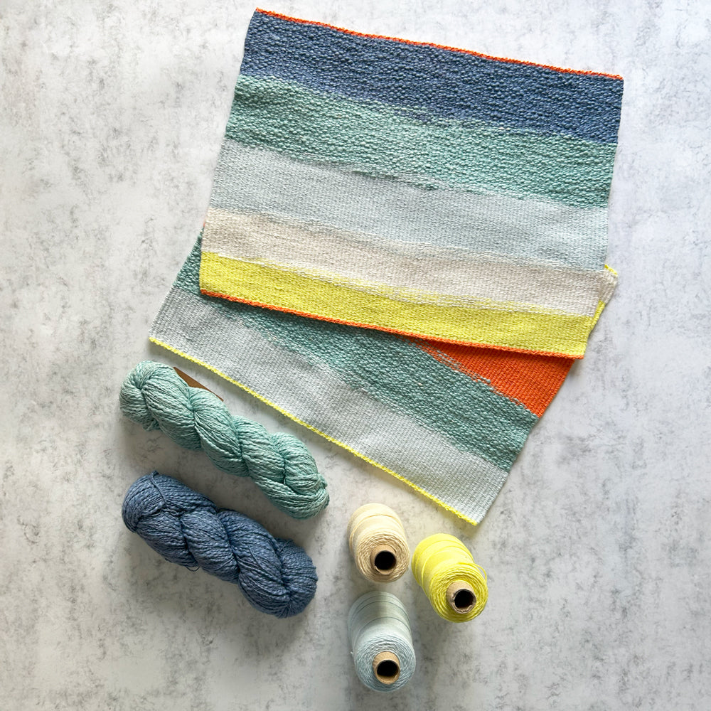 Placemat  Weaving - Supplies with Pattern - Painted Sky Textiles x Fūnem Studio