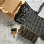 Makramee-Taschen Trio mit Schnittmustern