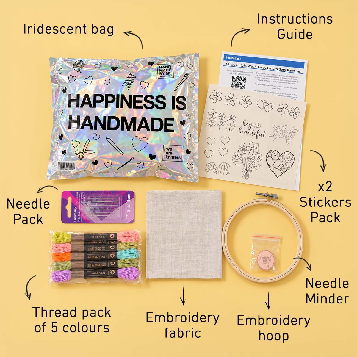 Stick & Stitch Embroidery Kit