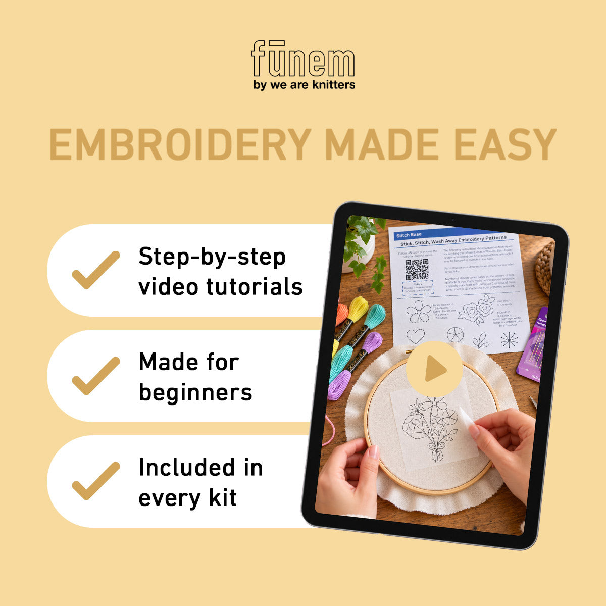 Stick & Stitch Embroidery Kit