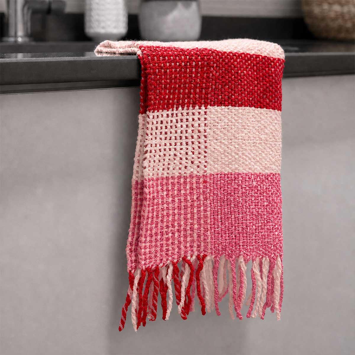 Kit de tissage d'essuis-mains (x2) - Pelotes et métier à tisser XL avec patron - x Studio Stiller
