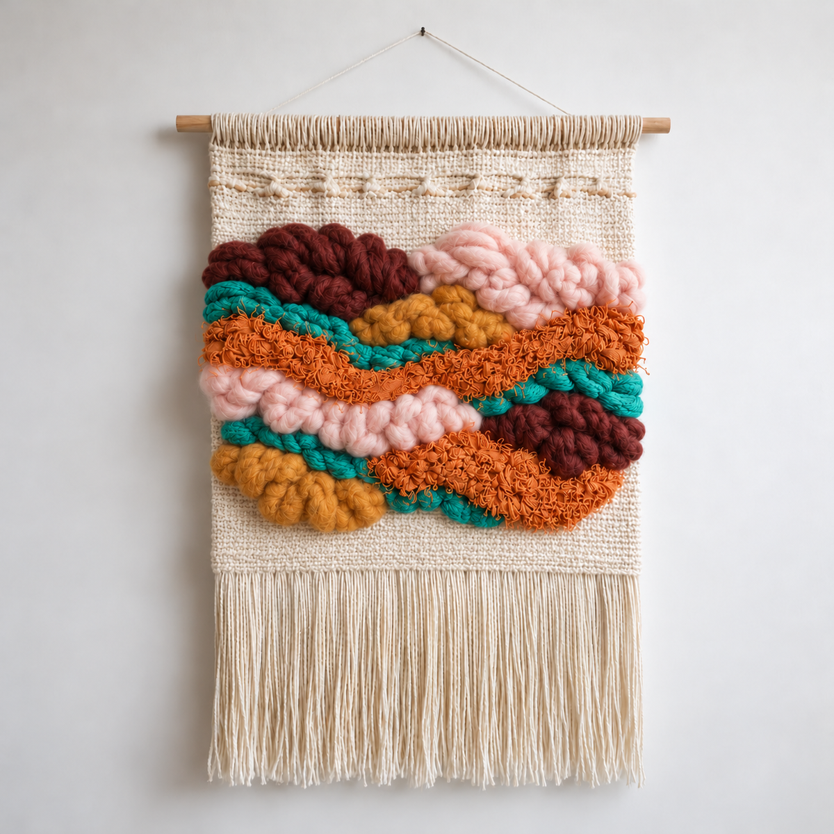 Terracotta yarn sampler bag
