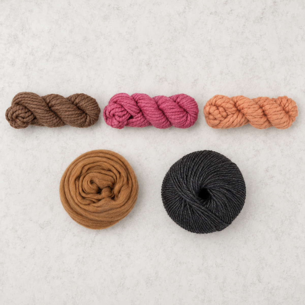 Warm yarn sampler bag