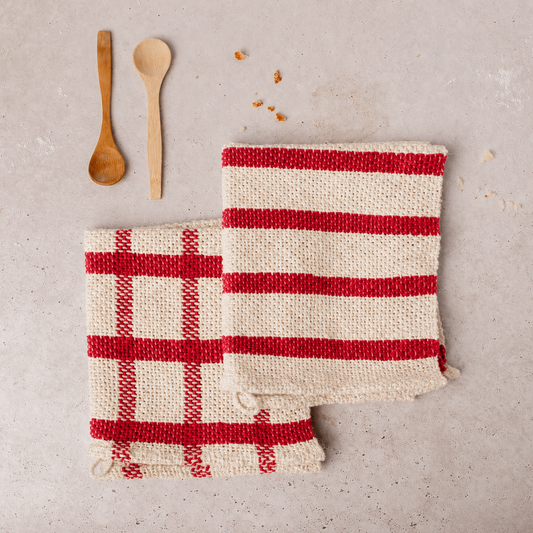 Dishcloth (x2) Kit - Large WAK loom with Cotton yarn