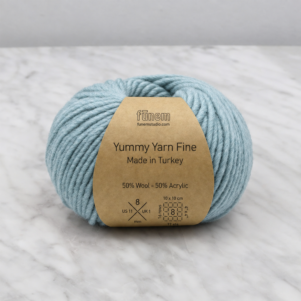 Yummy Yarn Fine - Dusty Blue