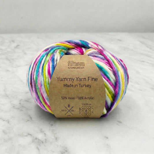 Yummy Yarn Fine - Paillettes peintes à la main