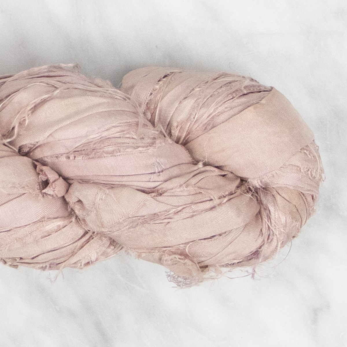 Recycled Sari Silk Ribbon - Lotus - 100 grams