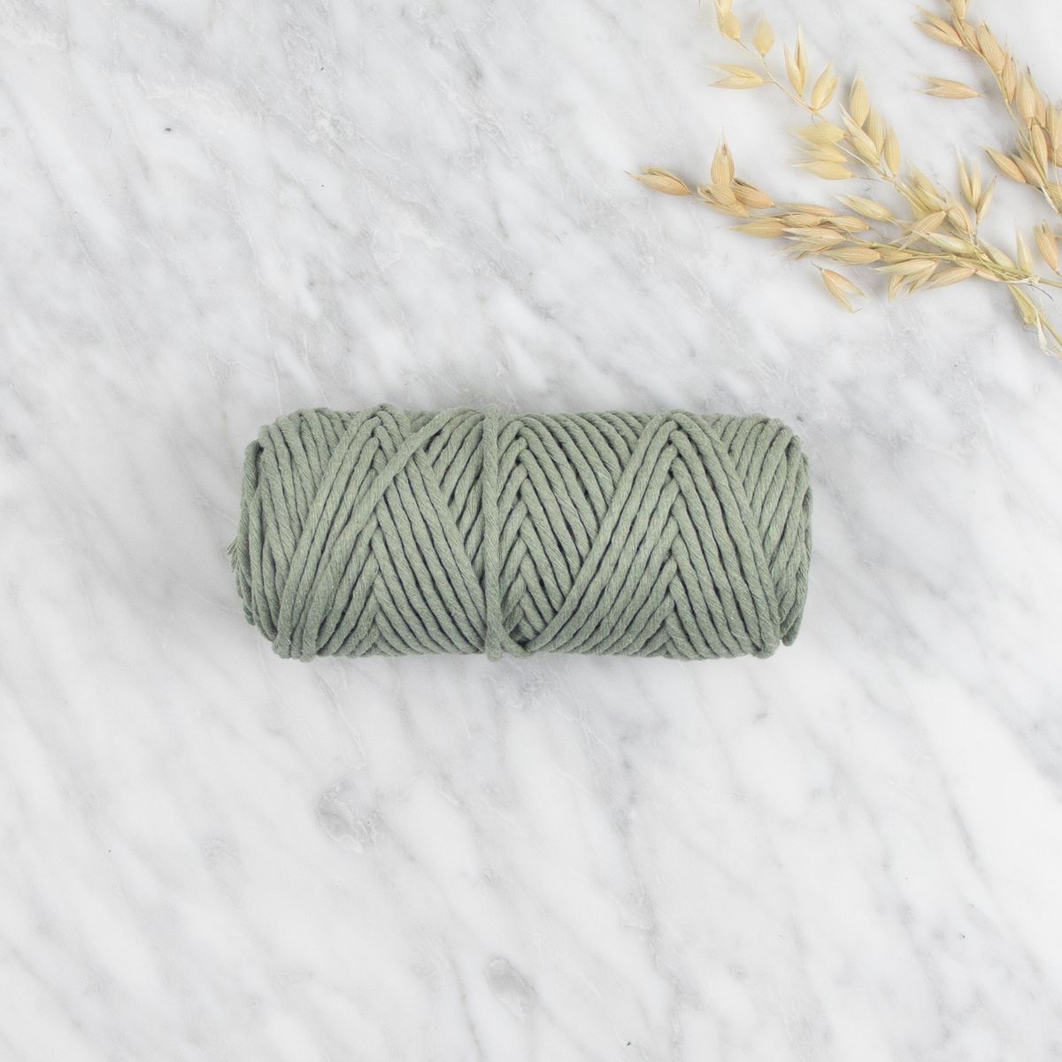 3 mm Recycled Cotton String 200gr / 7oz Sage