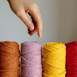 3 mm Recycled Cotton String 200gr / 7oz sun