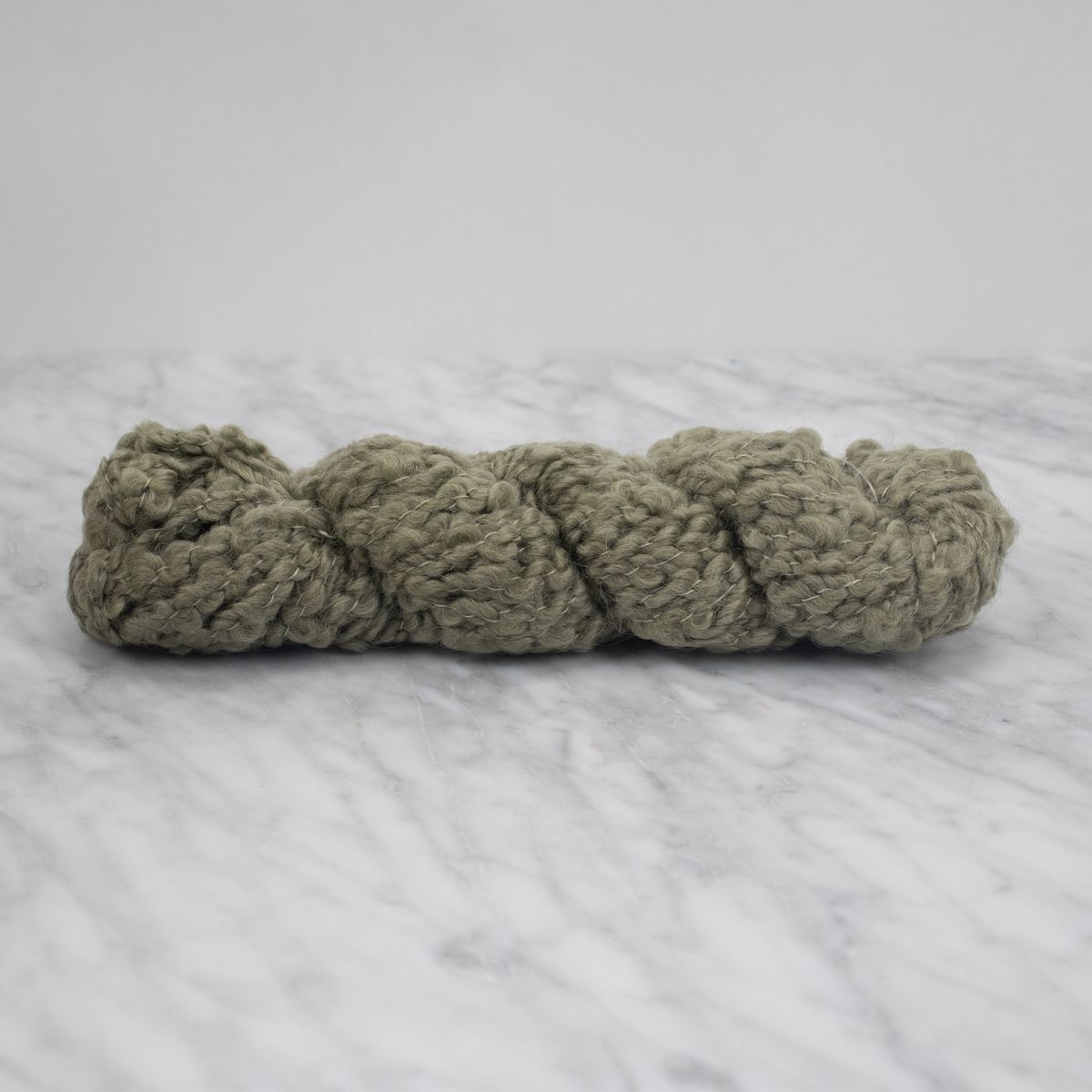Merino Bouclé Yarn - Hunter - 100 grams