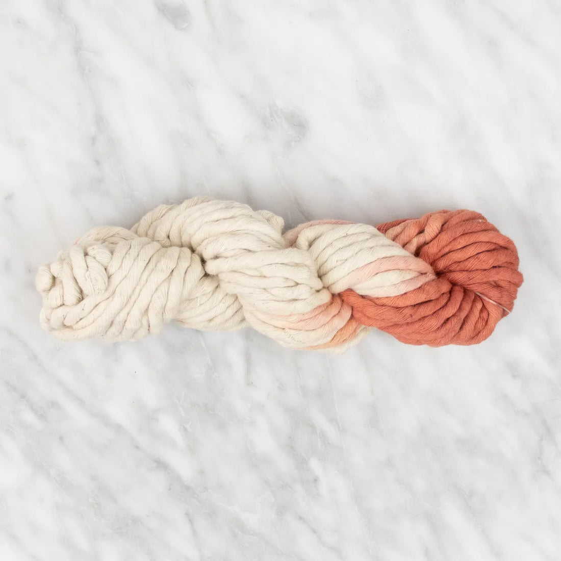 5mm Dip-Dyed Cotton String - Dark Peach - 100 grams