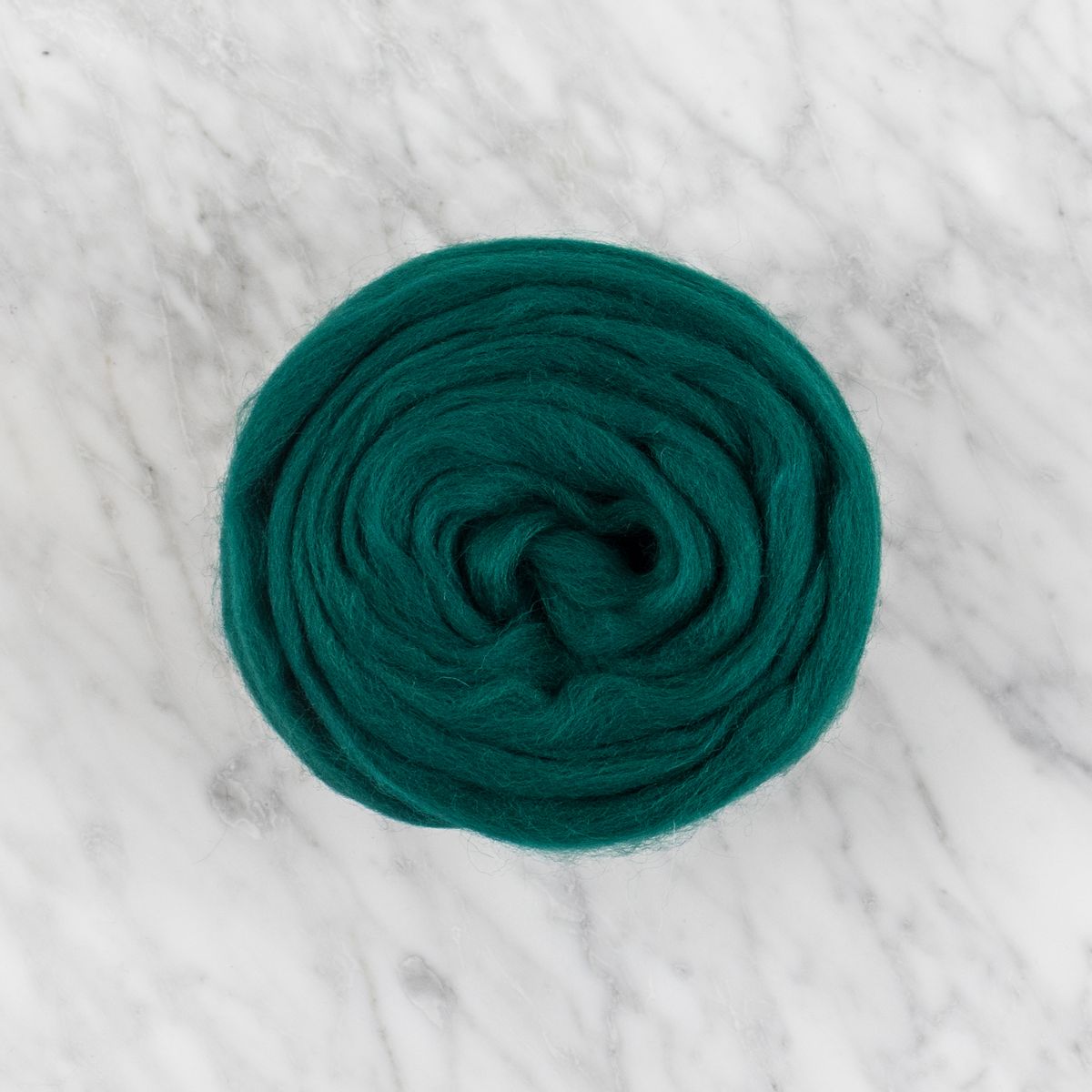 Organic Merino Wool Roving - Jade