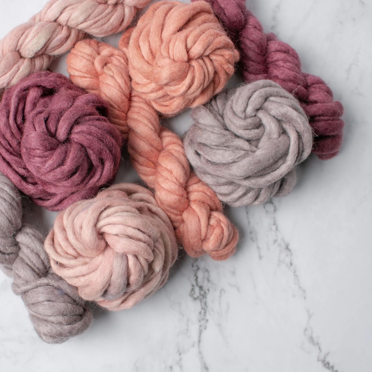 Chunky Wave Felted Yarn - Hawthorn Rose - 100 grams