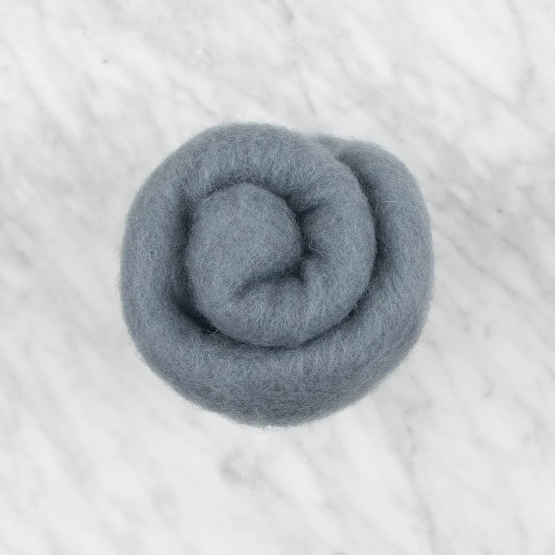 Organic Carded Wool - Space Grey