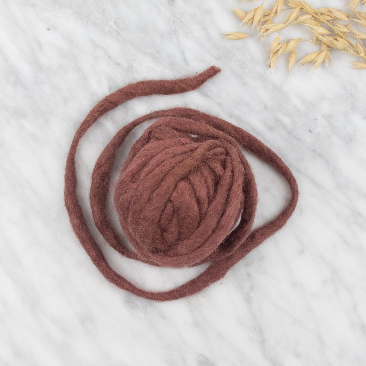 Chunky Wave Felted Yarn - Redwood