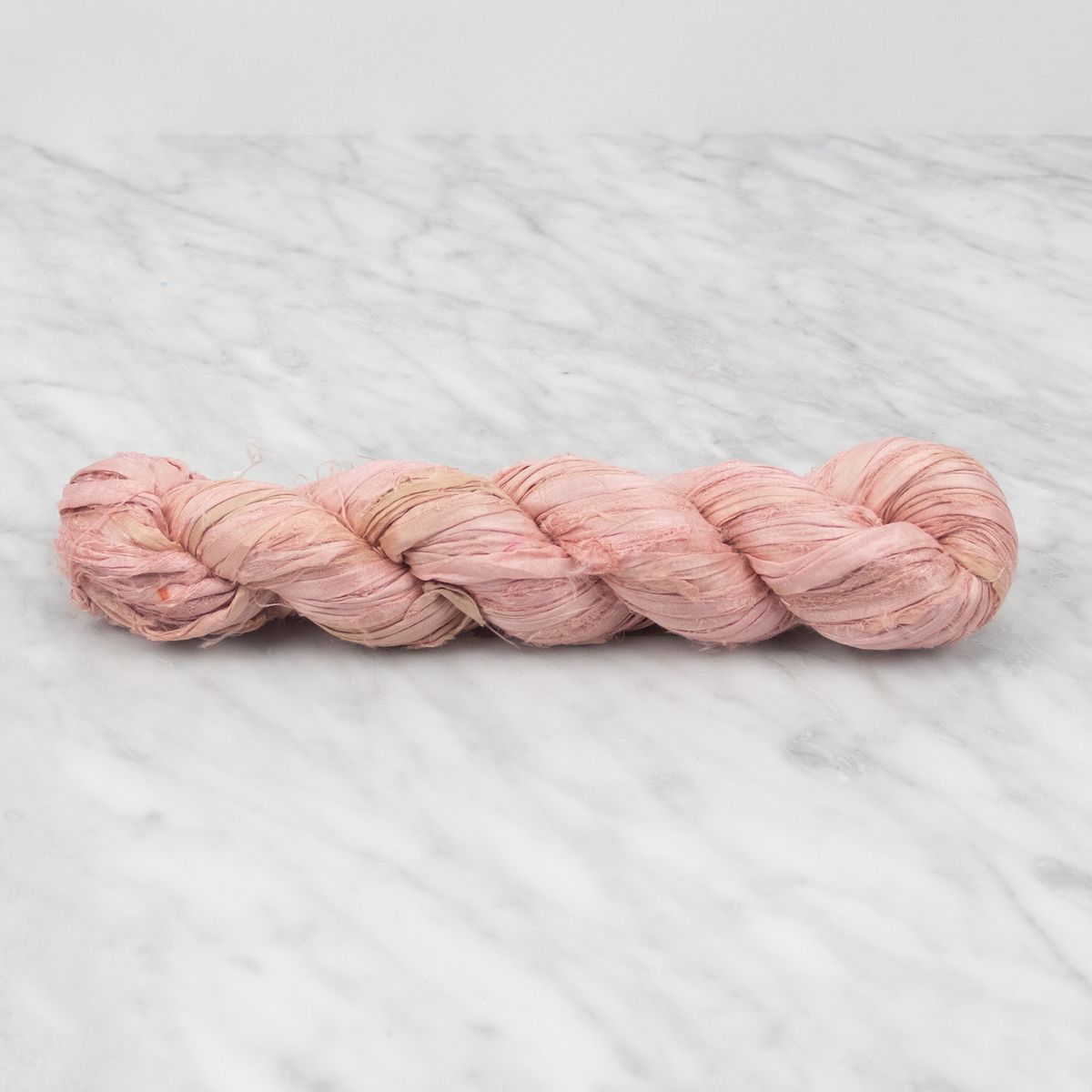 Recycled Sari Silk Ribbon - Peach Blossom