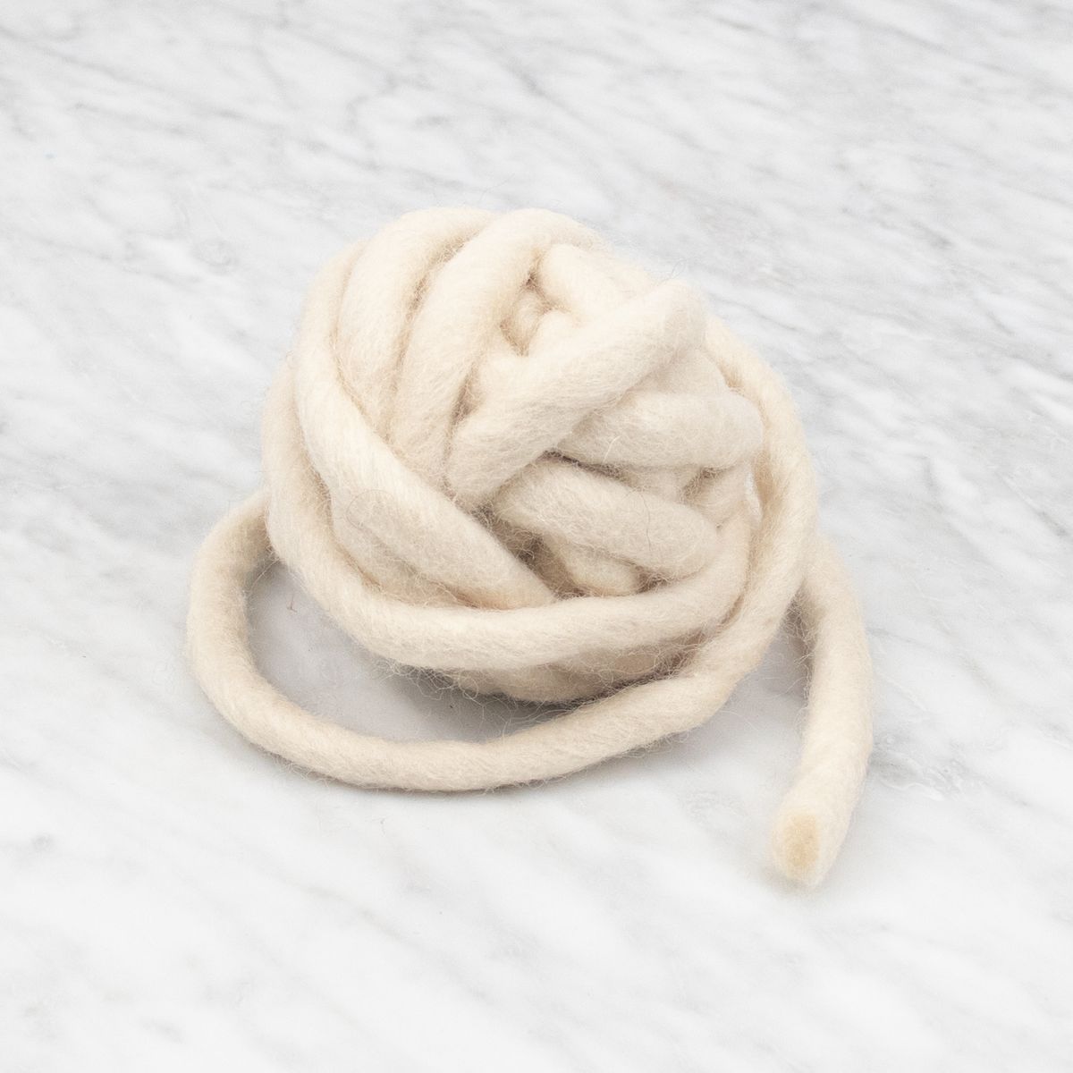 Chunky Felted Rope - Ivory