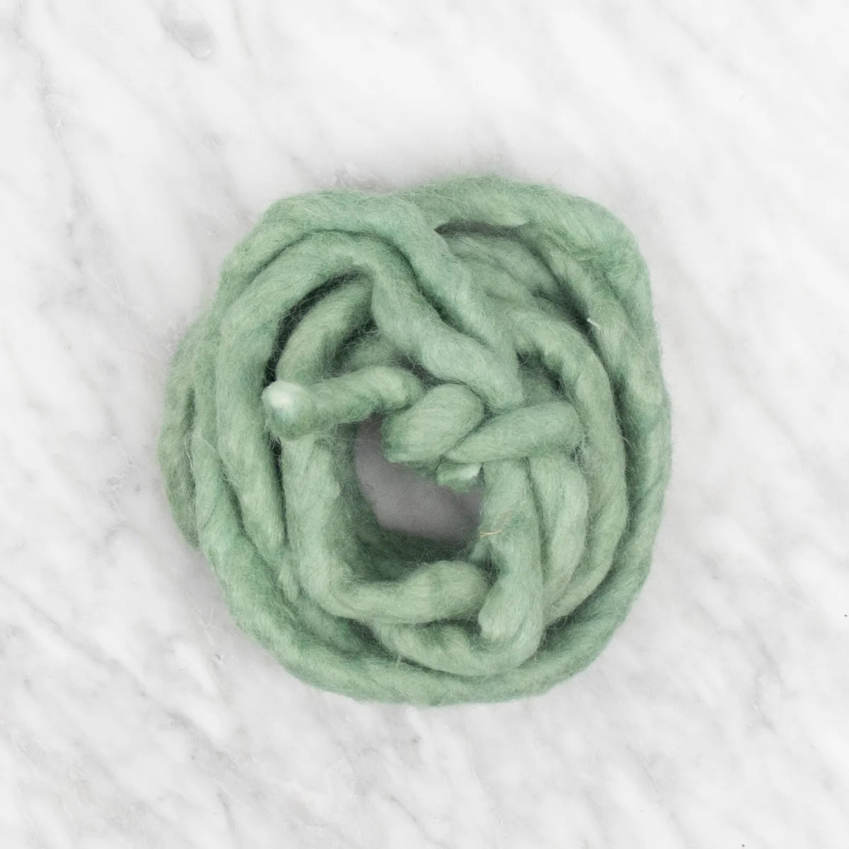 Chunky Felted Rope - Granite Green