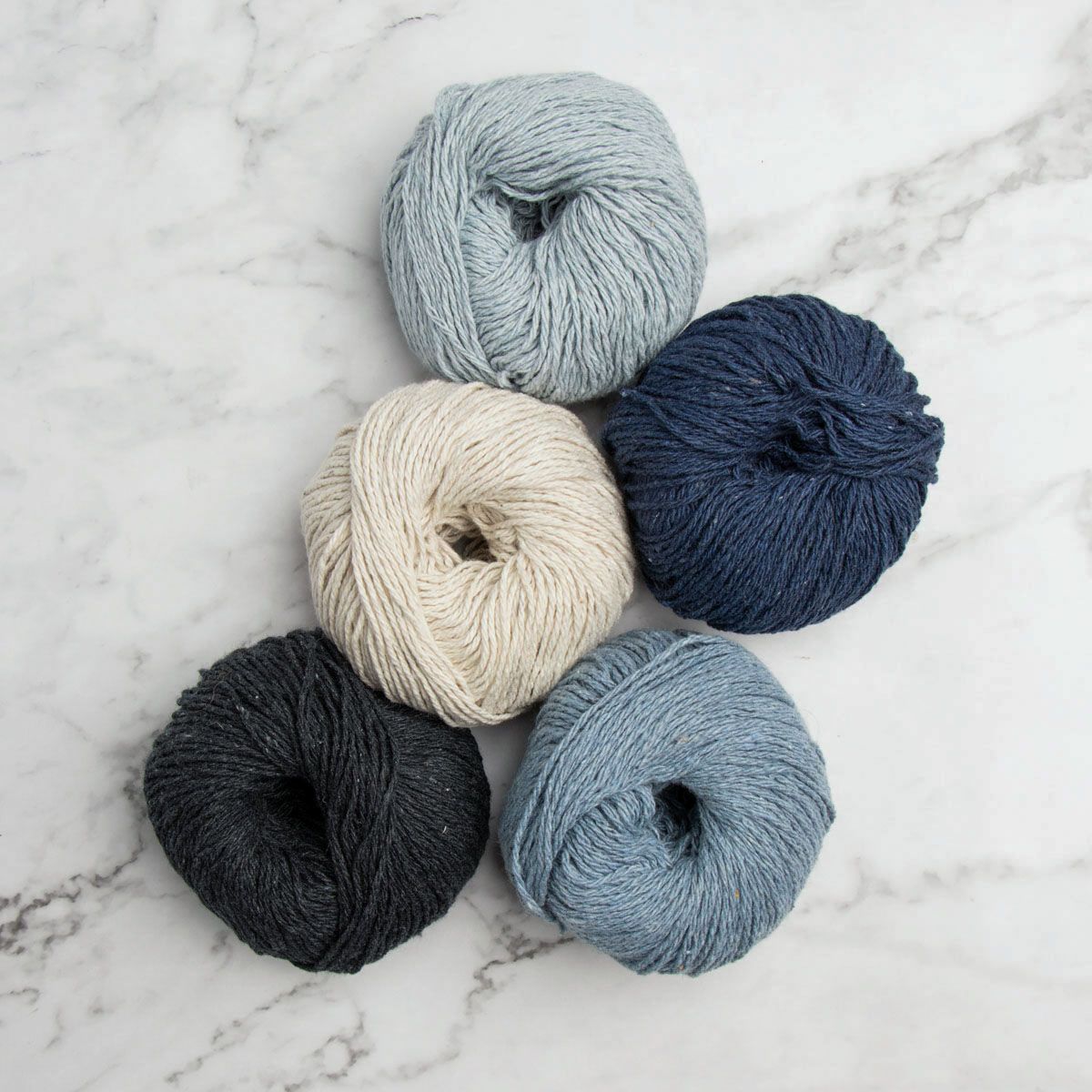 Recycled Denim Yarn - Mauve (3ply)