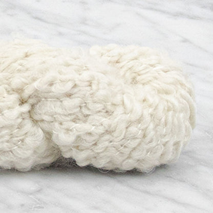 Merino Bouclé Yarn - Woolly White - 100 grams