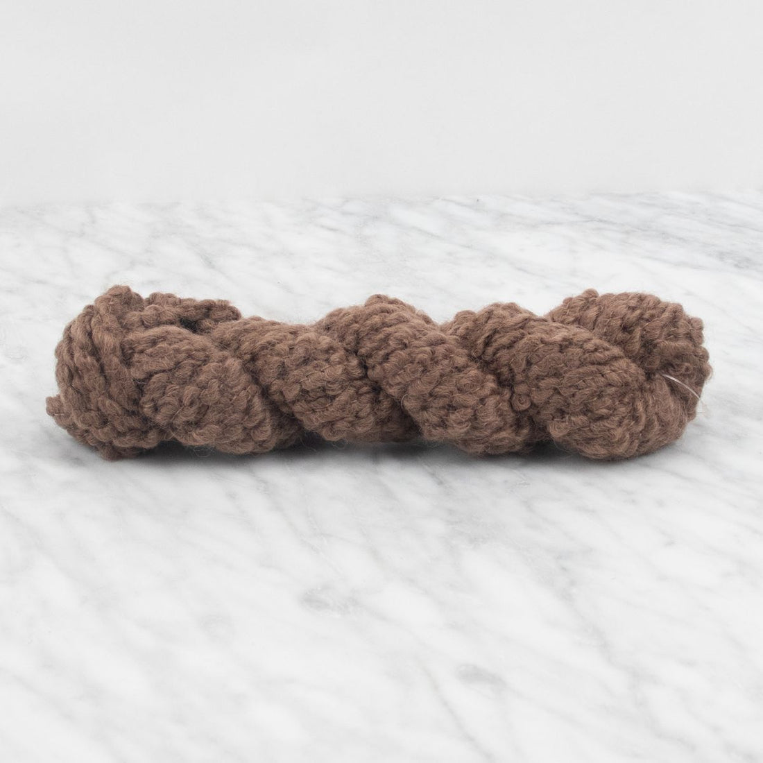 Merino Bouclé Yarn - Chocolate - 100 grams