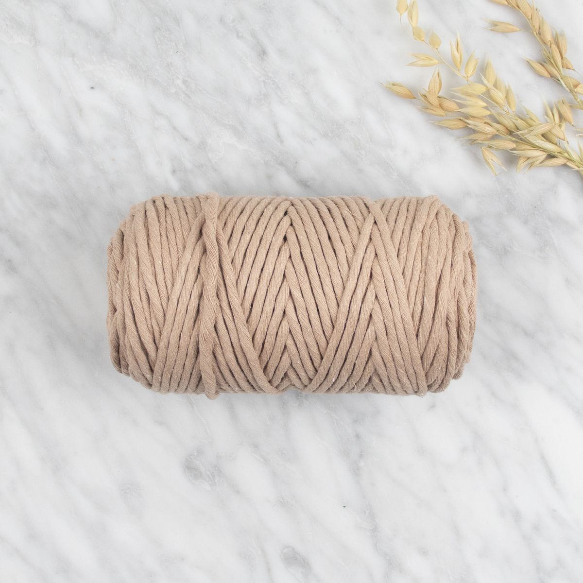 5mm Recycled Cotton String 0.5 kg Nude