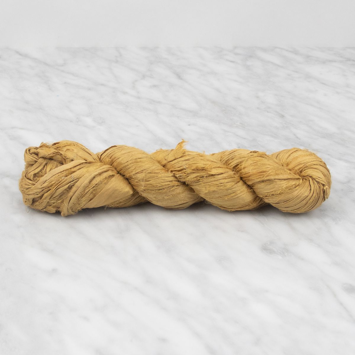 Recycled Sari Silk Ribbon - Butternut