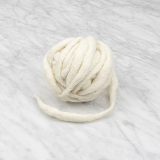 Chunky Wave Felted Yarn - Woolly White