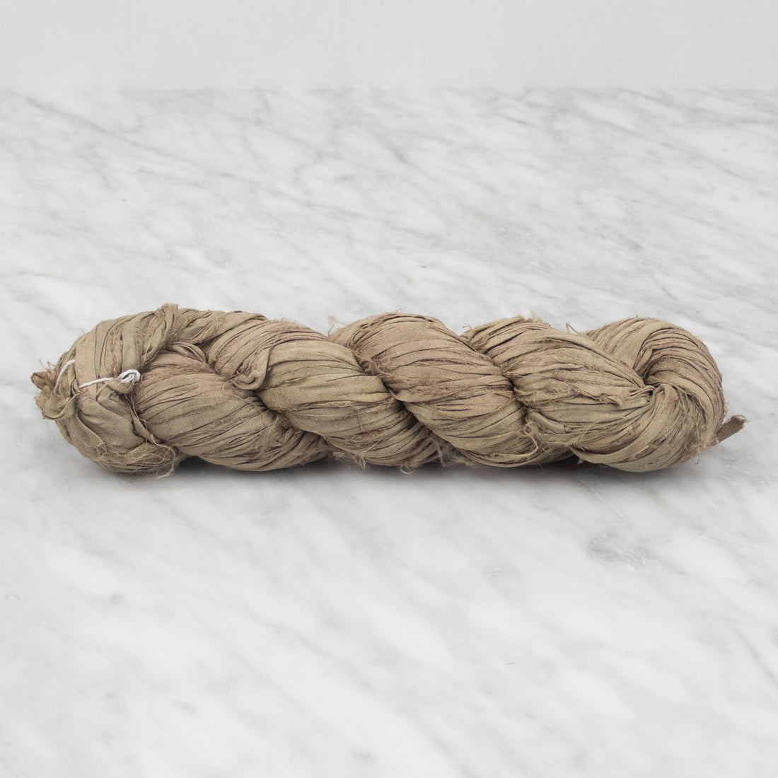 Recycled Sari Silk Ribbon - Driftwood