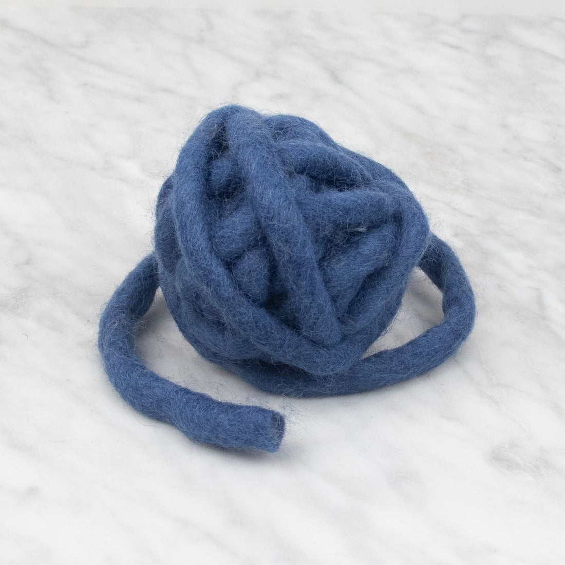 Chunky Felted Rope - Classic Blue
